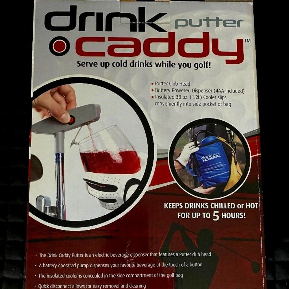 Drink Caddy Putter Golf Drink Dispenser – Novelty Barware Golf Gift